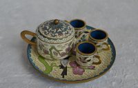 ビンテージ（骨董品）中国ミニチュア茶器セット